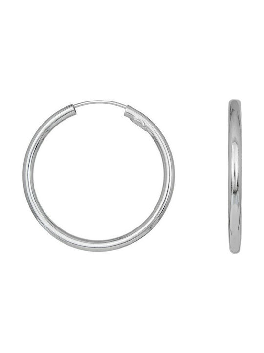 Earrings Hoops from Silver