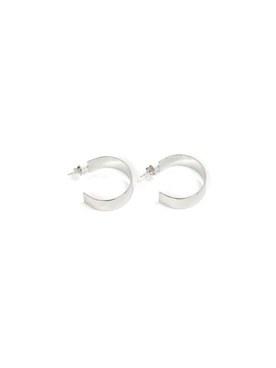 Earrings Hoops made of Silver