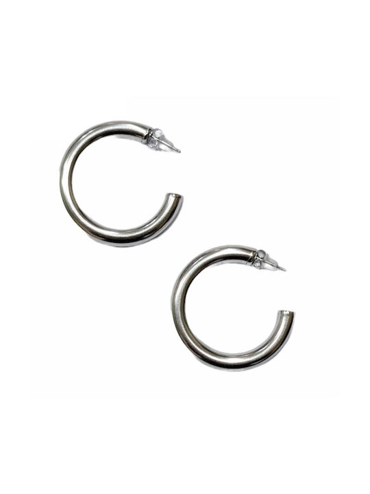 Kostibas Fashion Earrings Hoops made of Steel Gold Plated