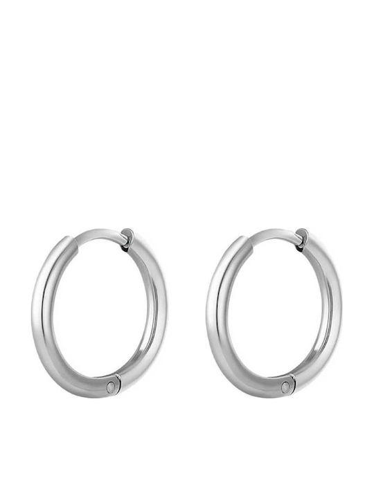 Georgiadis Accessories Σκουλαρίκια Κρίκοι από Ατσάλι