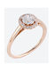 Women's Gold Plated Ring with Diamond