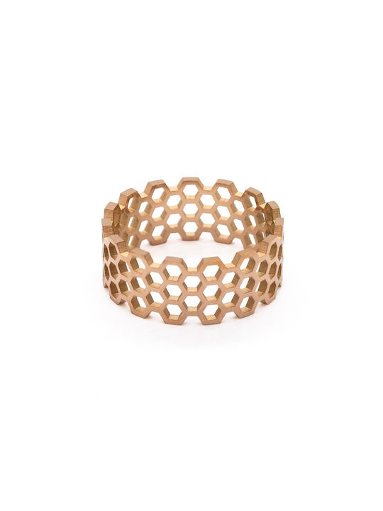 Women's Gold Plated Steel Ring