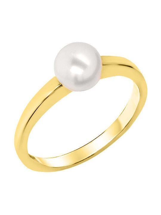 Women's Gold Ring with Pearl 14K
