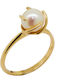 Ring with Pearls made of Gold 14K