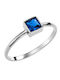 Ioannis Kosmima Ring with Zircon made of White gold 14K