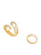 Pearl's Garden Set Femei Inele Placate cu aur