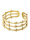 Piercing.gr Ring made of Steel Gold Plated