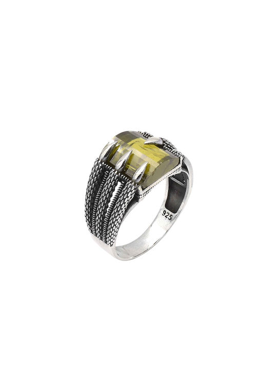 Damen Ring aus Silber Vergoldeter