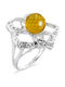 Margaritari Damen Ring mit Diamant aus Silber