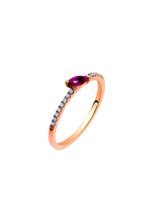 Women's Ring with Stone 18K