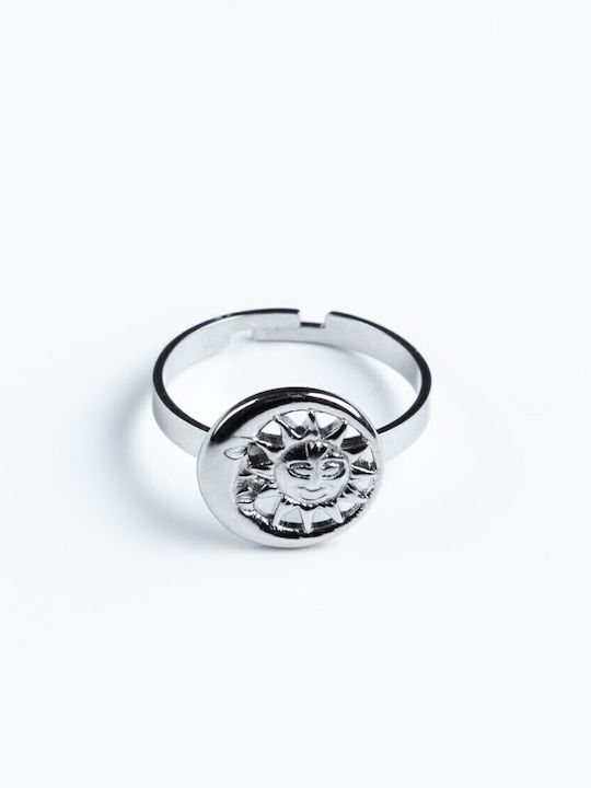 Cuoro Ring made of Steel Gold Plated