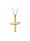 Gold Kreuz 9K mit Kette