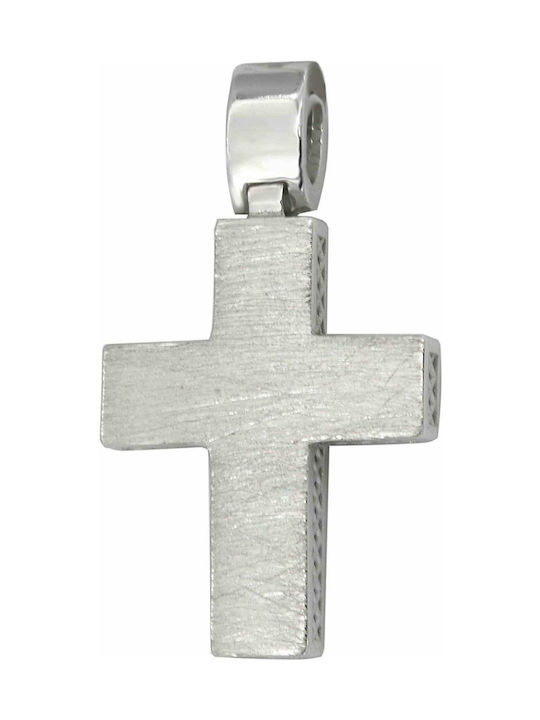 White Gold Cross 14K