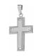 White Gold Cross 9K