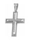 White Gold Cross 9K