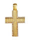 Gold Kreuz 14K Beidseitig