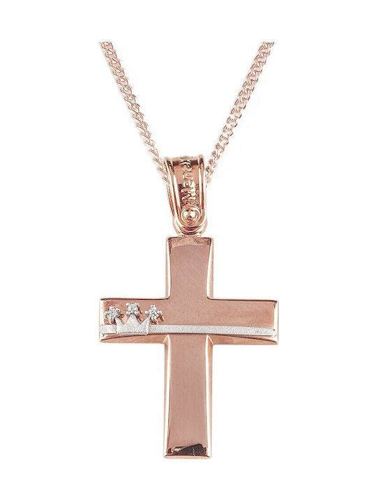 Rose Gold Cross 14K