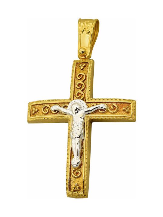 Gold Kreuz 14K mit dem Gekreuzigten