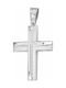 White Gold Cross 14K