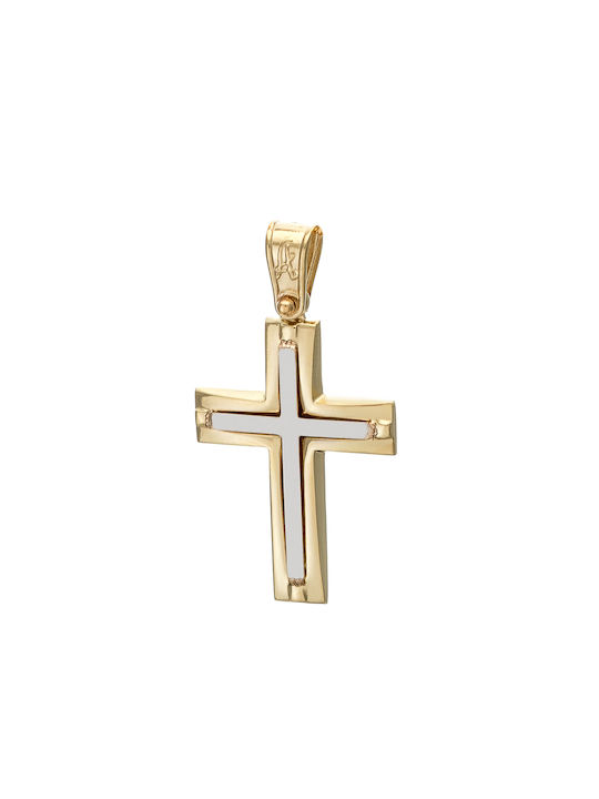 Herren Gold Kreuz 14K