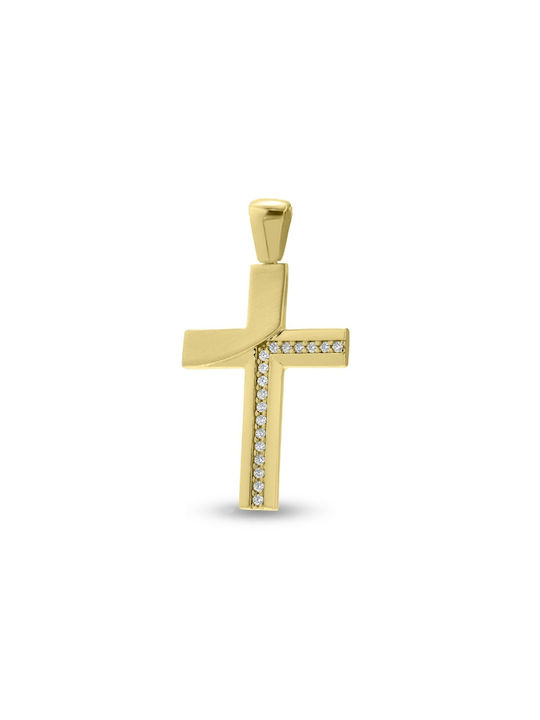 Damen Gold Kreuz 14K