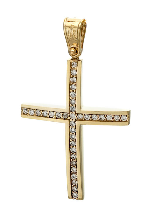Anorado Damen Gold Kreuz 14K