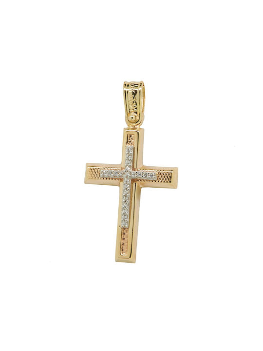 Damen Gold Kreuz 14K