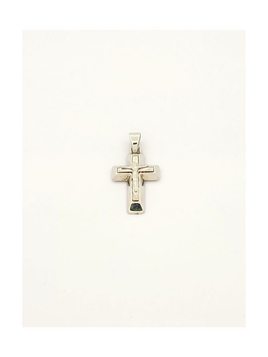 Kirkikosmima Men's Cross with the Crucified from Silver