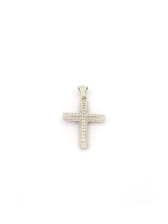 Kirkikosmima Damen Weißgold Kreuz 14K