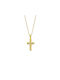 Cross from Gold Plated Silver with Chain