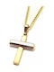 Gold Kreuz 14K Beidseitig