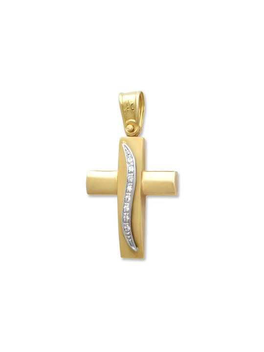 Femeiesc Aur Cruce 14K