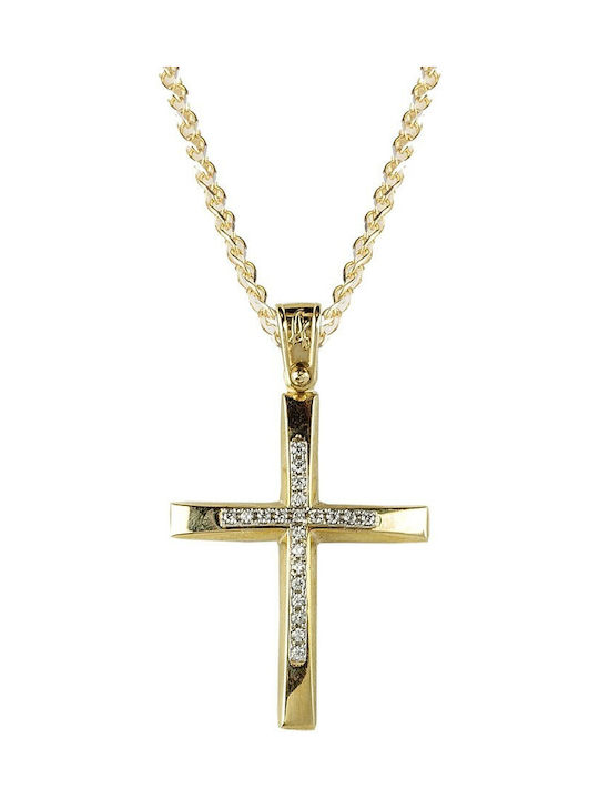 Femeiesc Aur Cruce 14K