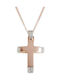 Rose Gold Cross 14K