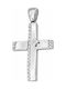 White Gold Cross 14K