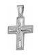 White Gold Cross 14K