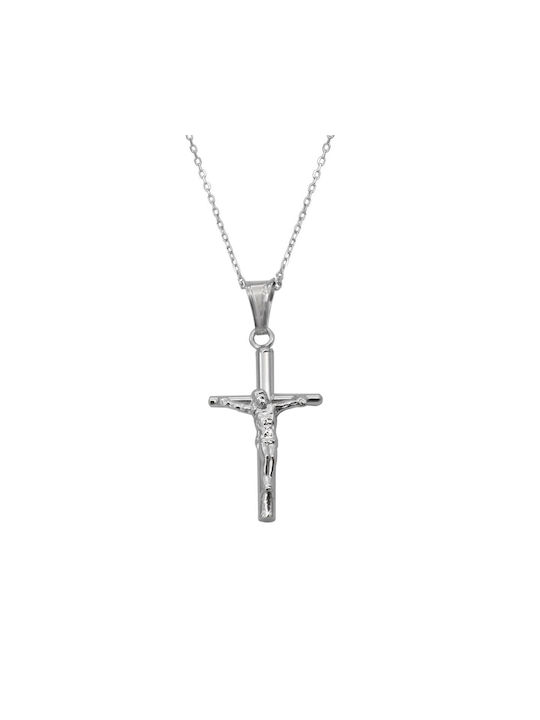 Kreuz aus Silber mit Kette