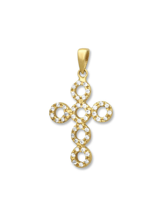 Damen Gold Kreuz 14K