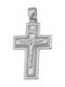 White Gold Cross 14K with the Crucified