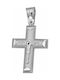 White Gold Cross 14K