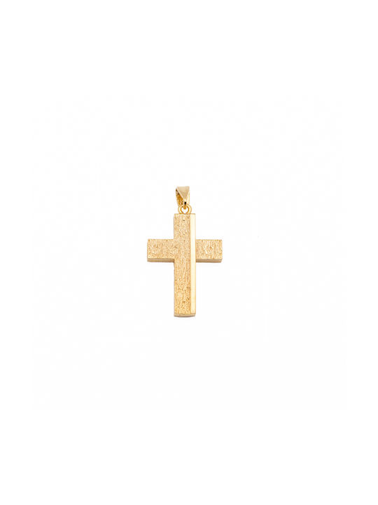 Men's Cross from Gold Plated Silver