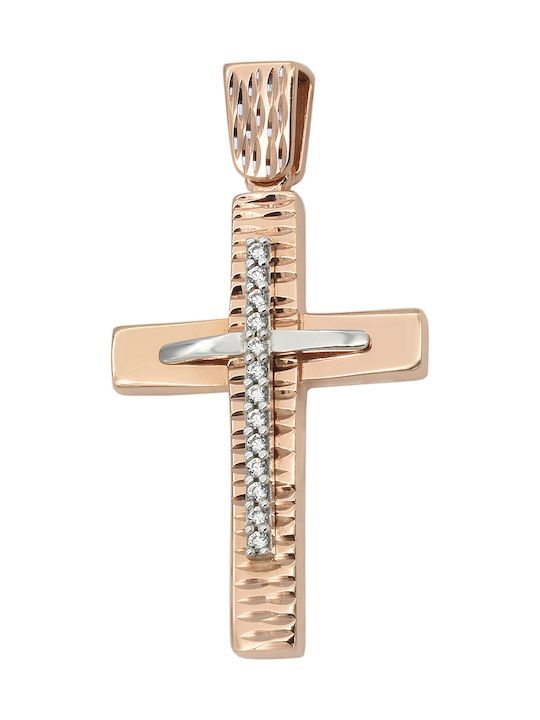 Rose Gold Cross 14K