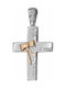 White Gold Cross 14K