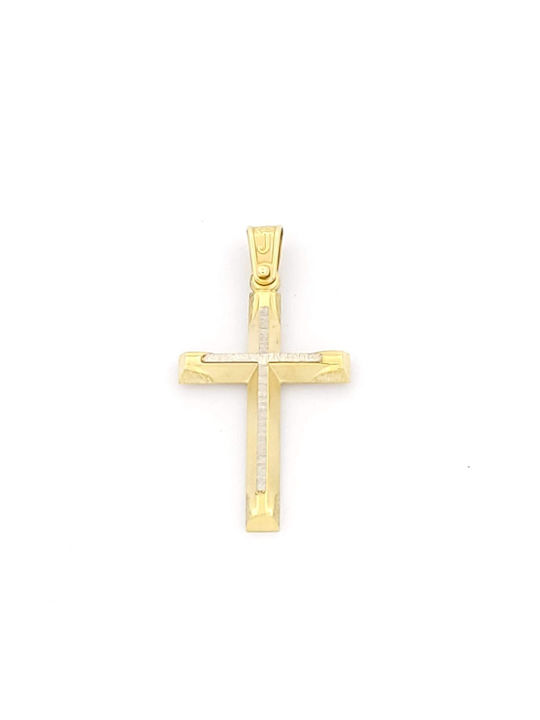 Kirkikosmima Herren Gold Kreuz 14K mit Kette