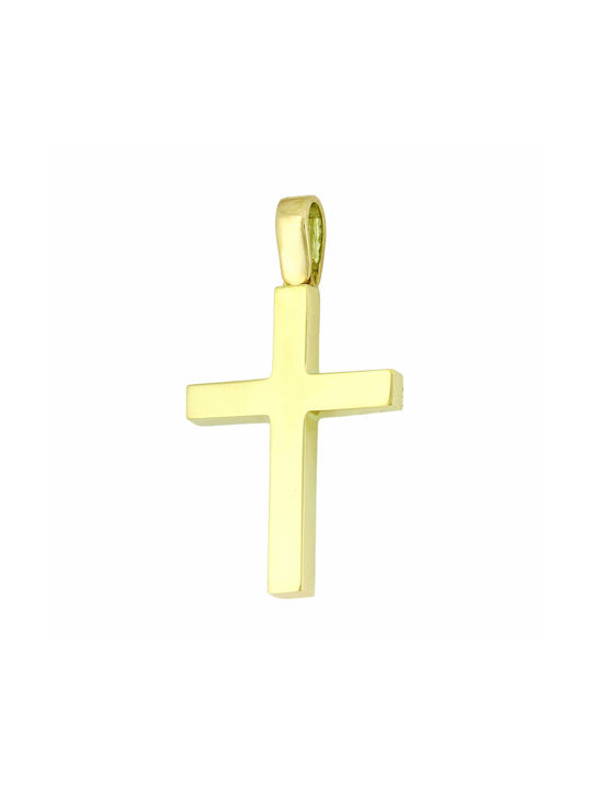 Herren Gold Kreuz 14K