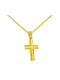 Men's Gold Cross 14K with Chain