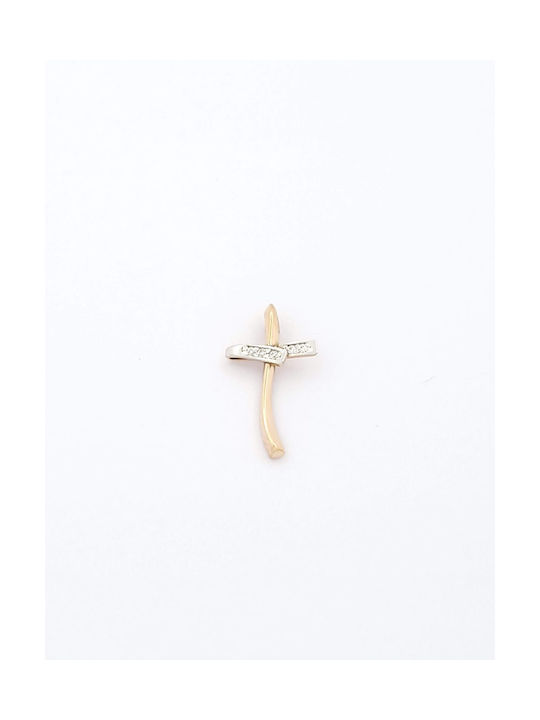 Kirkikosmima Damen Roségold Kreuz 14K