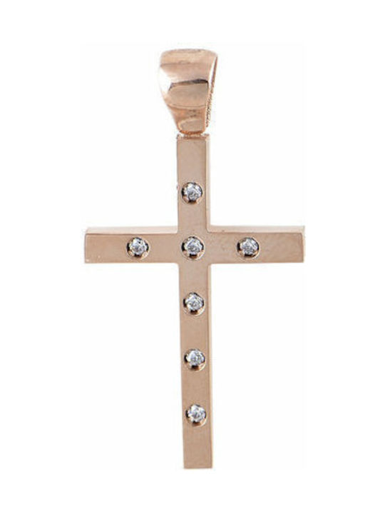 Rose Gold Cross 14K