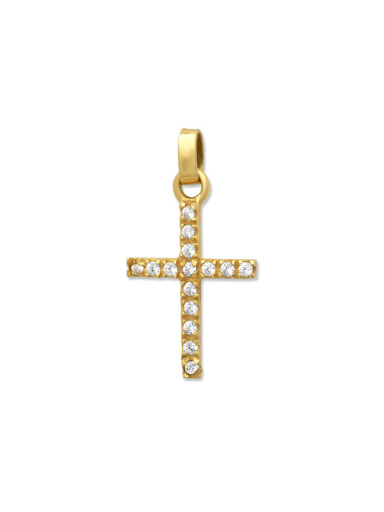 Damen Gold Kreuz 14K