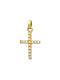 Damen Gold Kreuz 14K